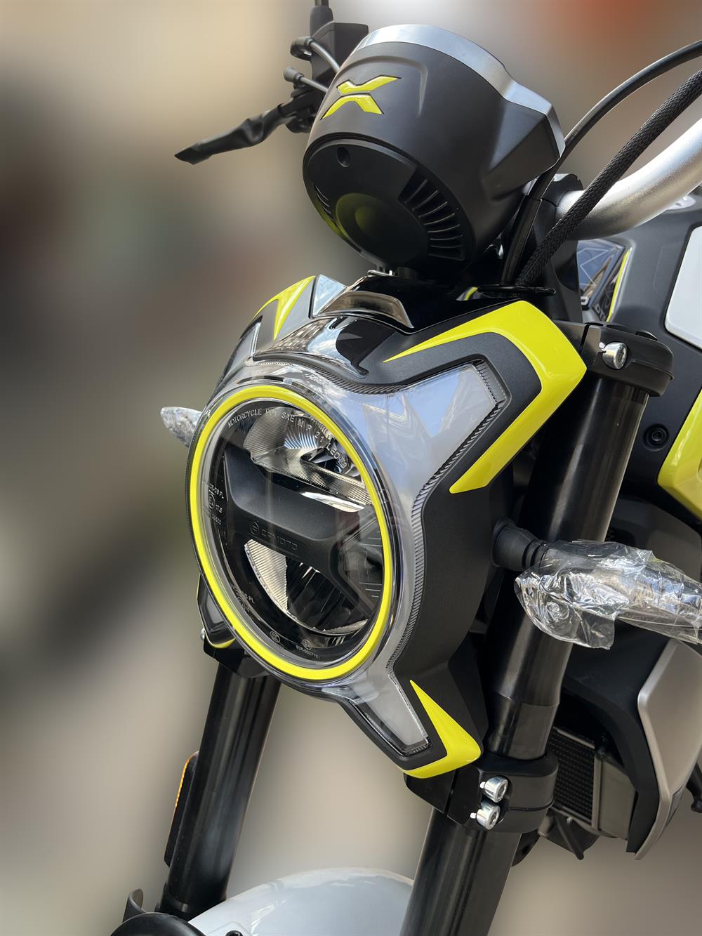 Cf moto 250 CL X Siyah Sarı Far Sticker Set