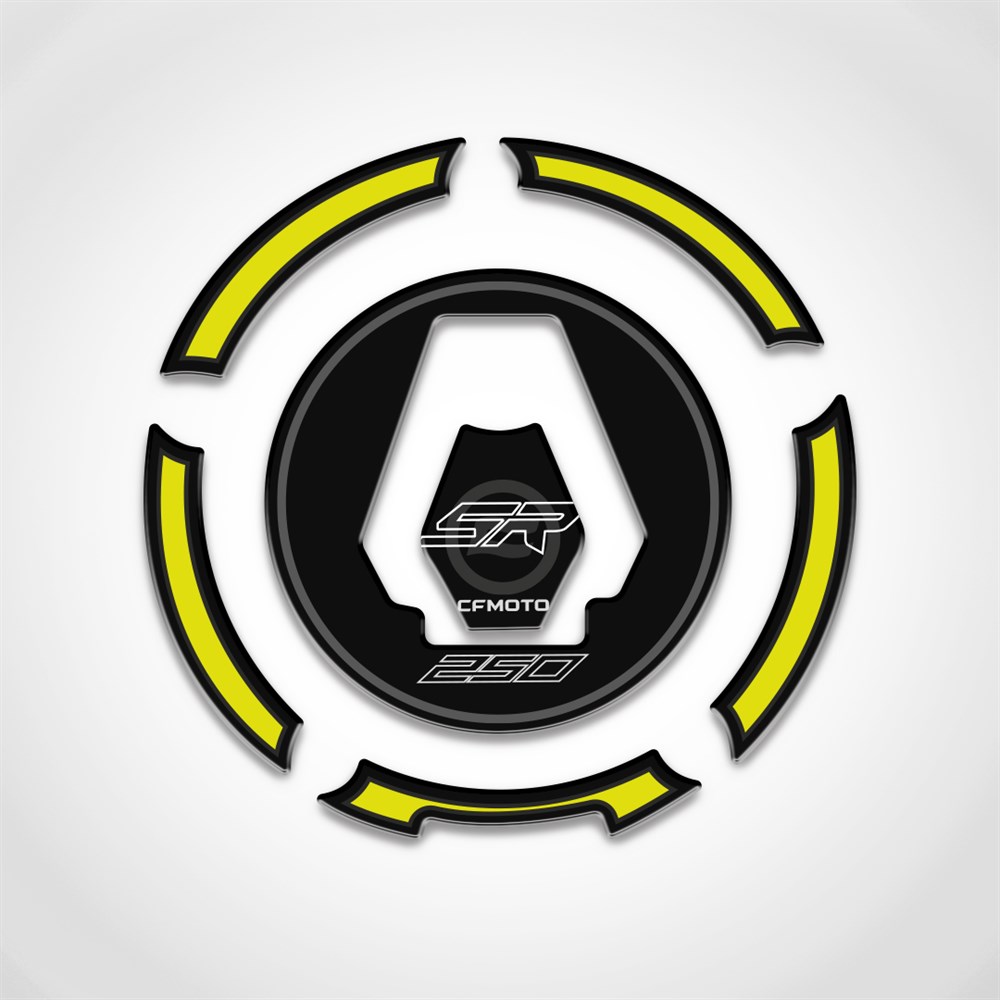 Cf Moto 250 Sr Eski Kasa Depo Kapak Pad Siyah-Neon Sarı