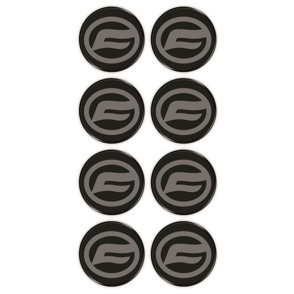 Cf Moto Logo 8'li Koruma Takozu 3D Sticker Etiket Siyah Gri