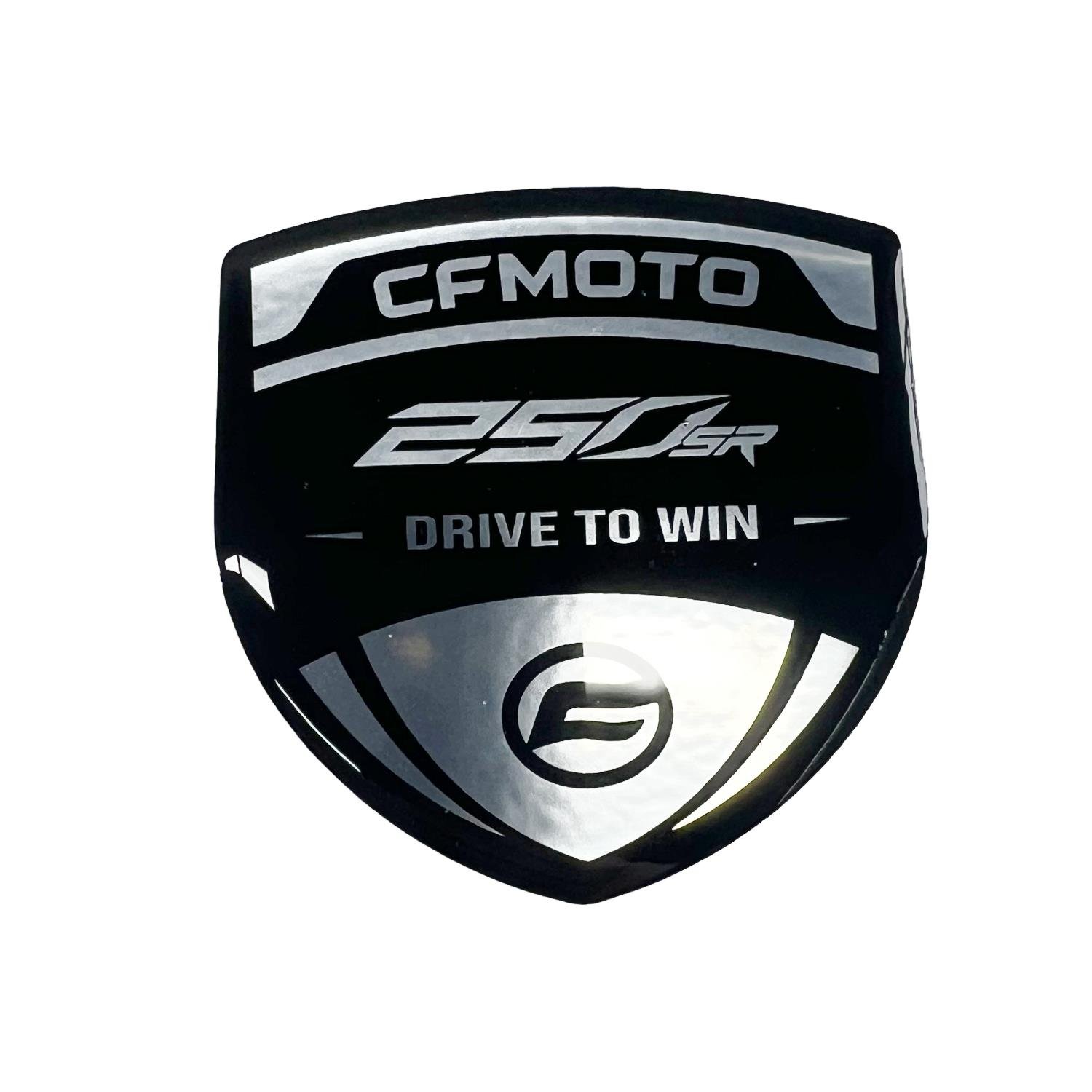 Cfmoto 250sr 3D Gümüş Arma Sticker Redlinegrafik