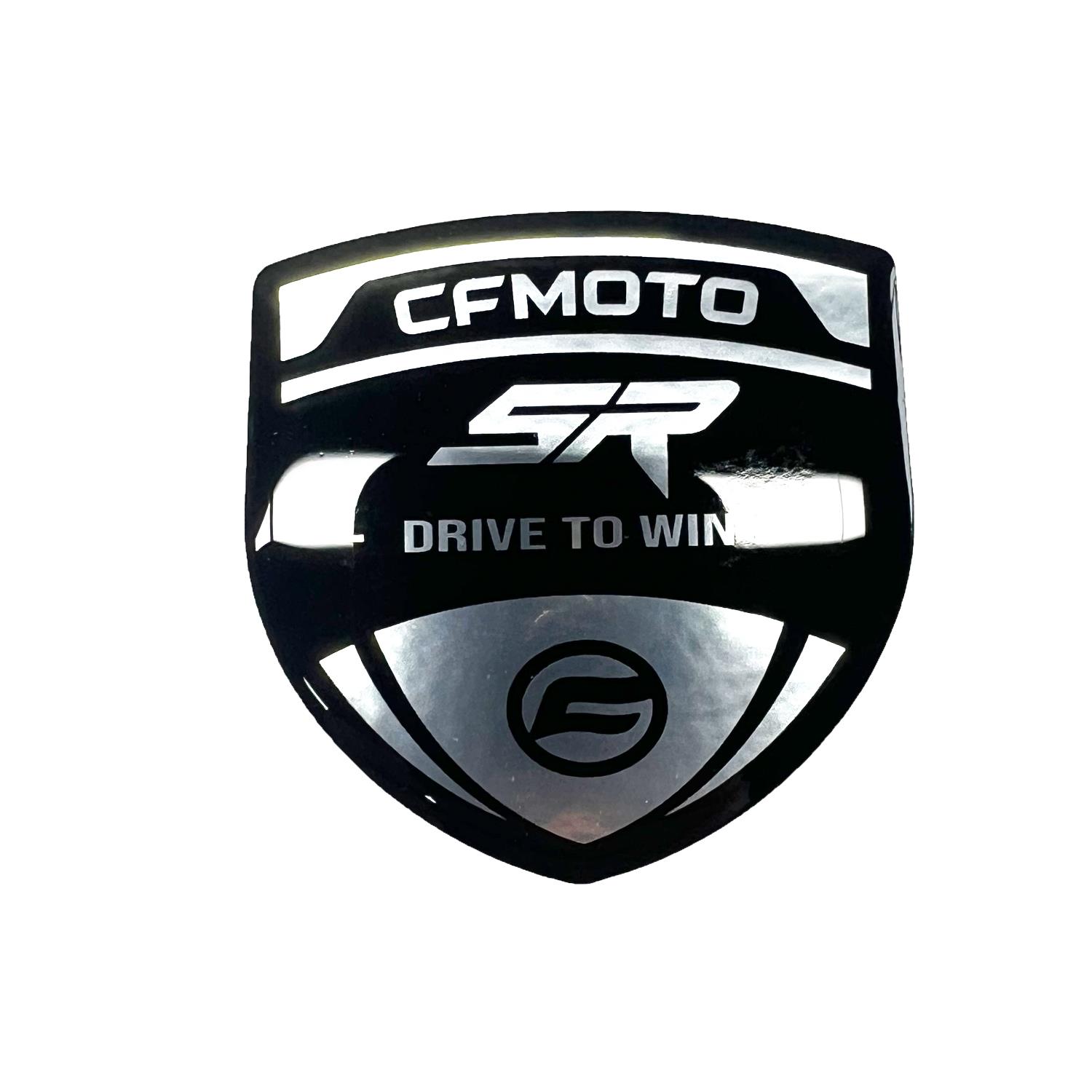 Cfmoto 450sr 3D Gümüş Arma Sticker Redlinegrafik