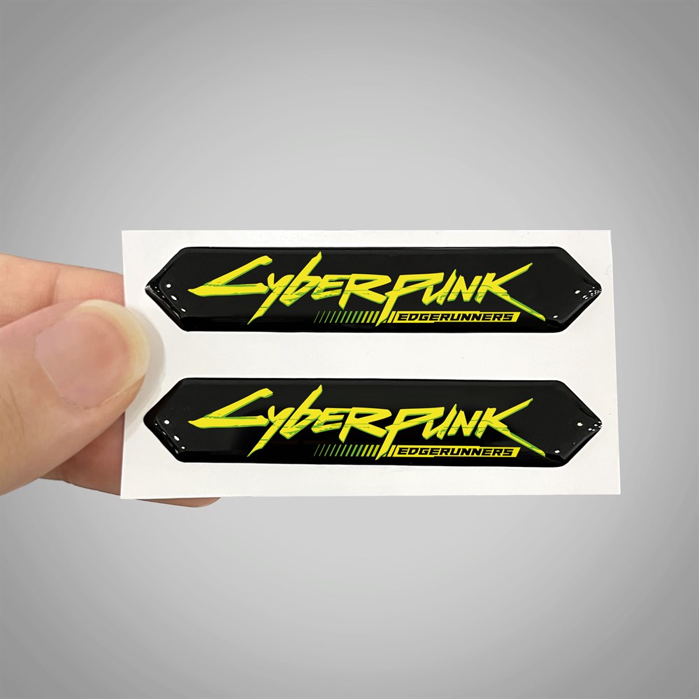 Cyberpunk edgerunners 3D Arma Sticker Yapıştırma 2 Adet