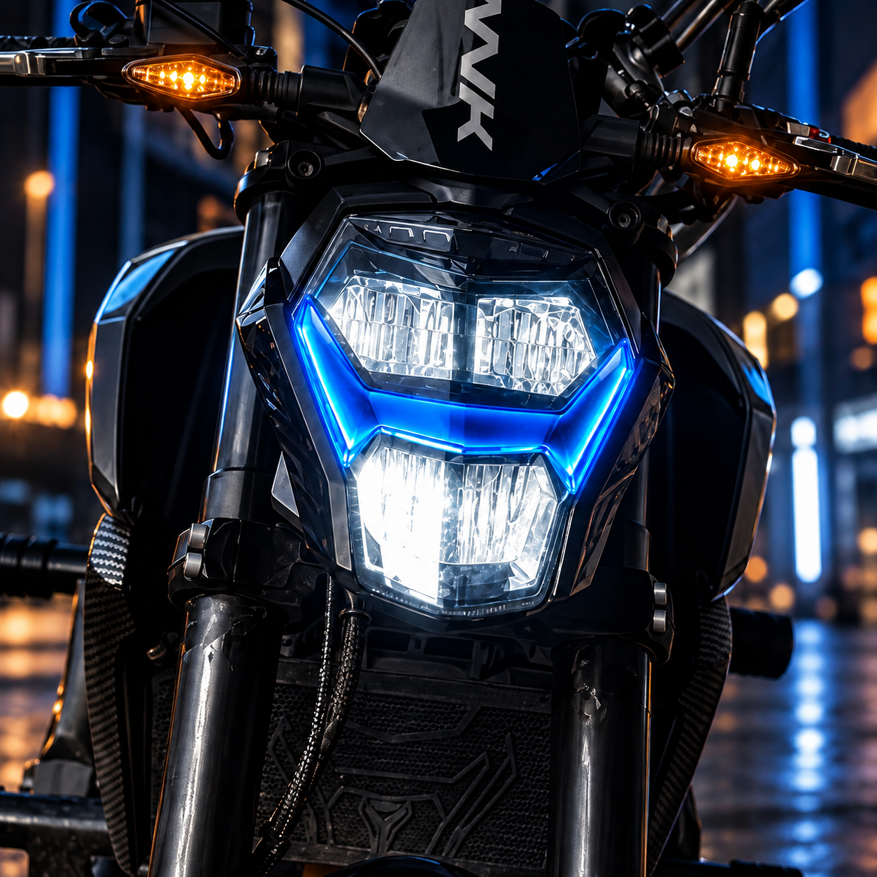 Redlinegrafik Cfmoto 250nk Uyumlu Far Filmi Far Kaşı 3d Kabartmalı Transparan Premium Sticker