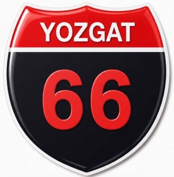 Redlinegrafik Yozgat 66plaka Kodlu 3D Kabartmalı Araç 1 Adet Sticker Etiket siyah kırmızı Renk