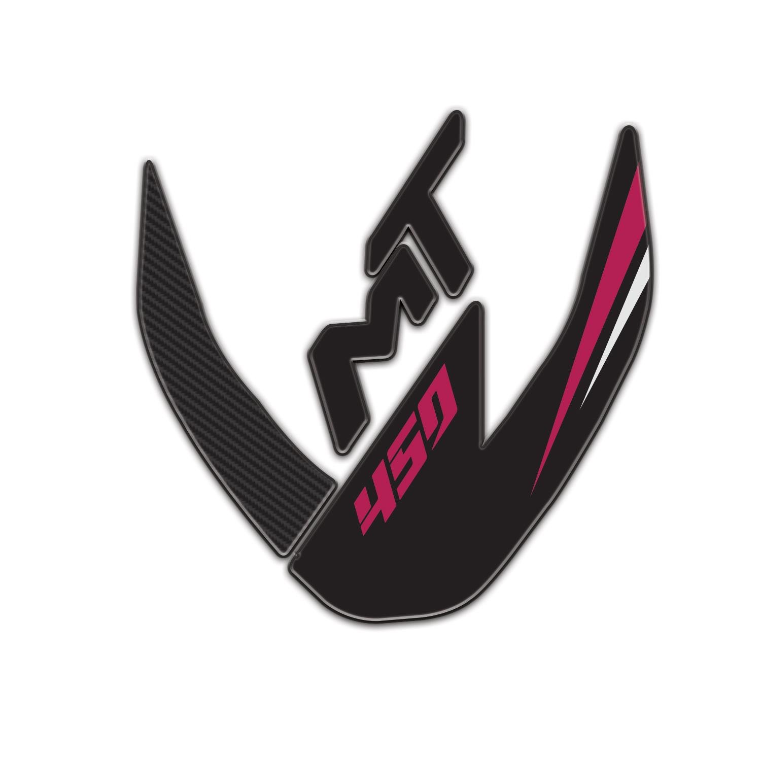 Redlinegrafik Cf Moto 450 mt 2024 Uyumlu Siyah Magenta Çamurluk Pad