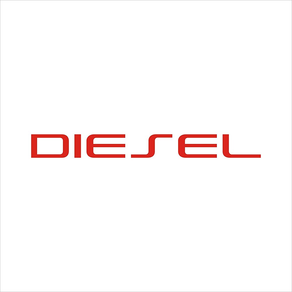 Diesel Depo Kapağı Kırmızı Oto Sticker 