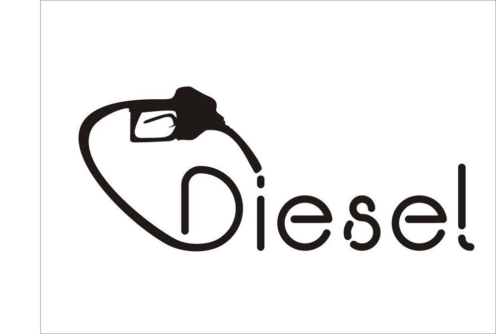 Diesel Depo Kapağı Oto Sticker 