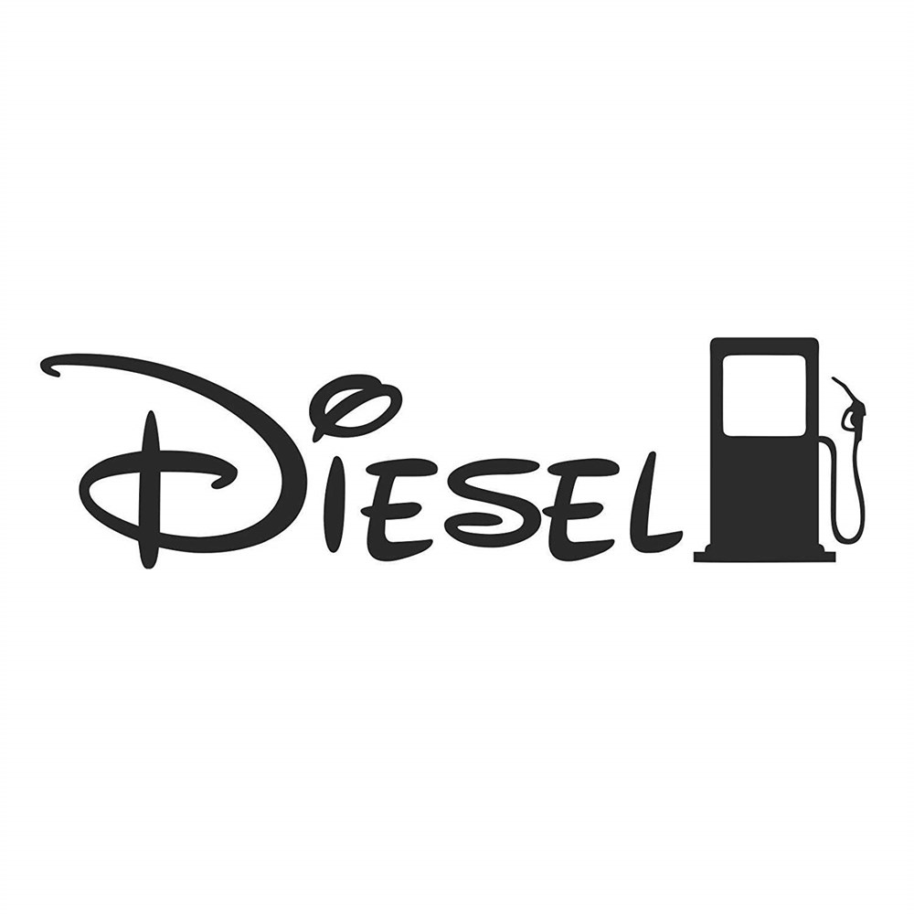 Diesel Depo Kapağı Oto Sticker 1