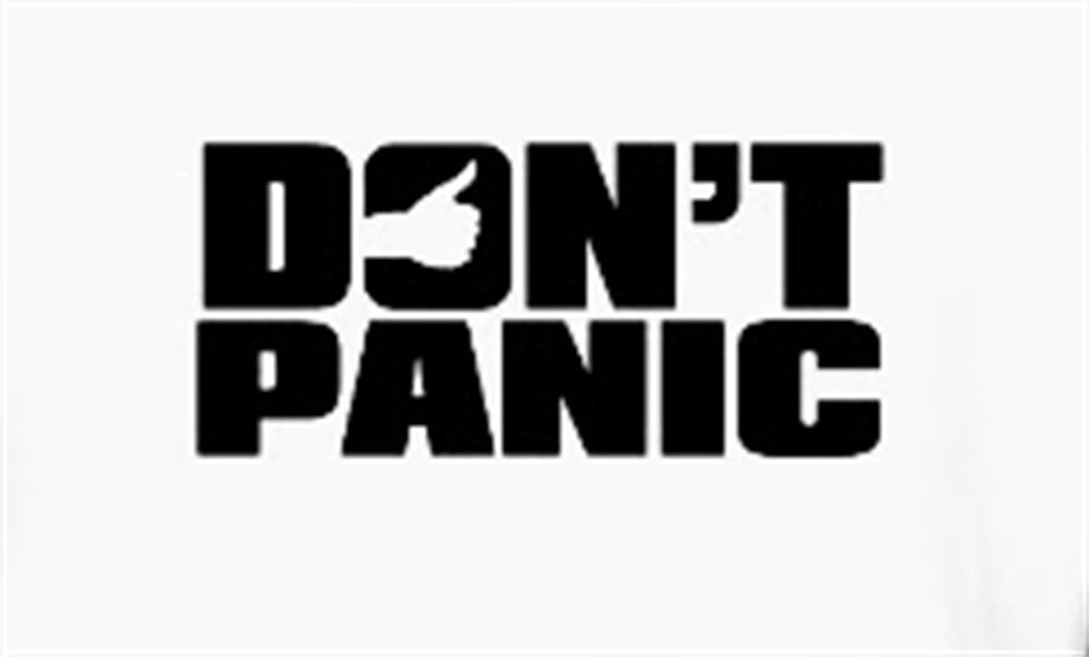 Don't Panic Okey Oto Sticker Yapıştırma