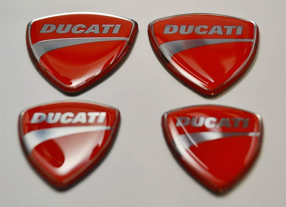Ducati Logo Amblem 3D Sticker 4 Adet