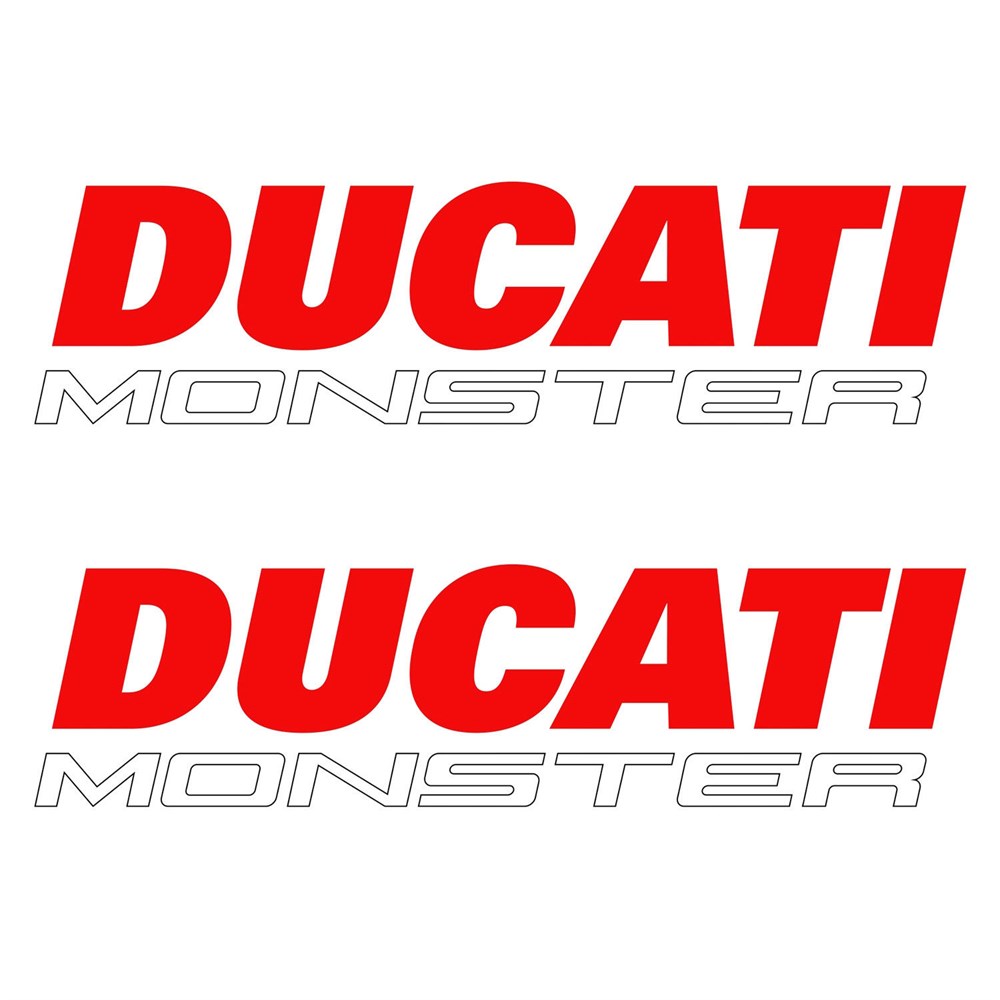 Ducati Monster 2 Adet Sticker Seti