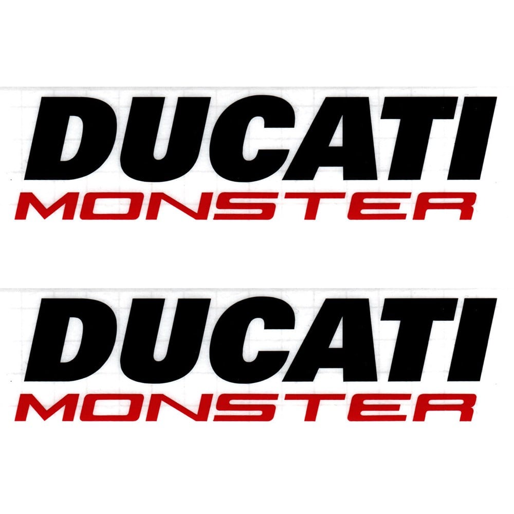 Ducati Monster 2 Adet Sticker Seti Siyah