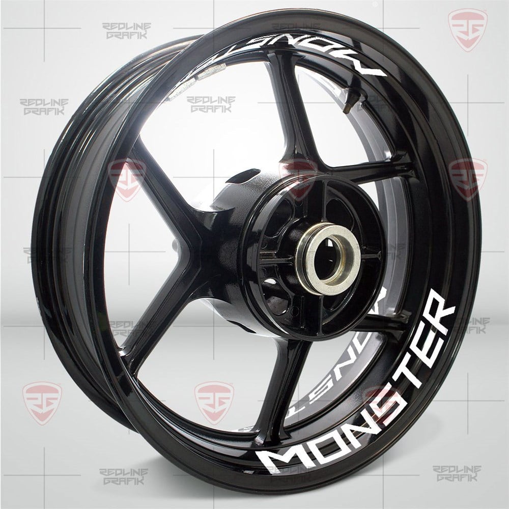 Ducati Monster Beyaz Jant Şeridi