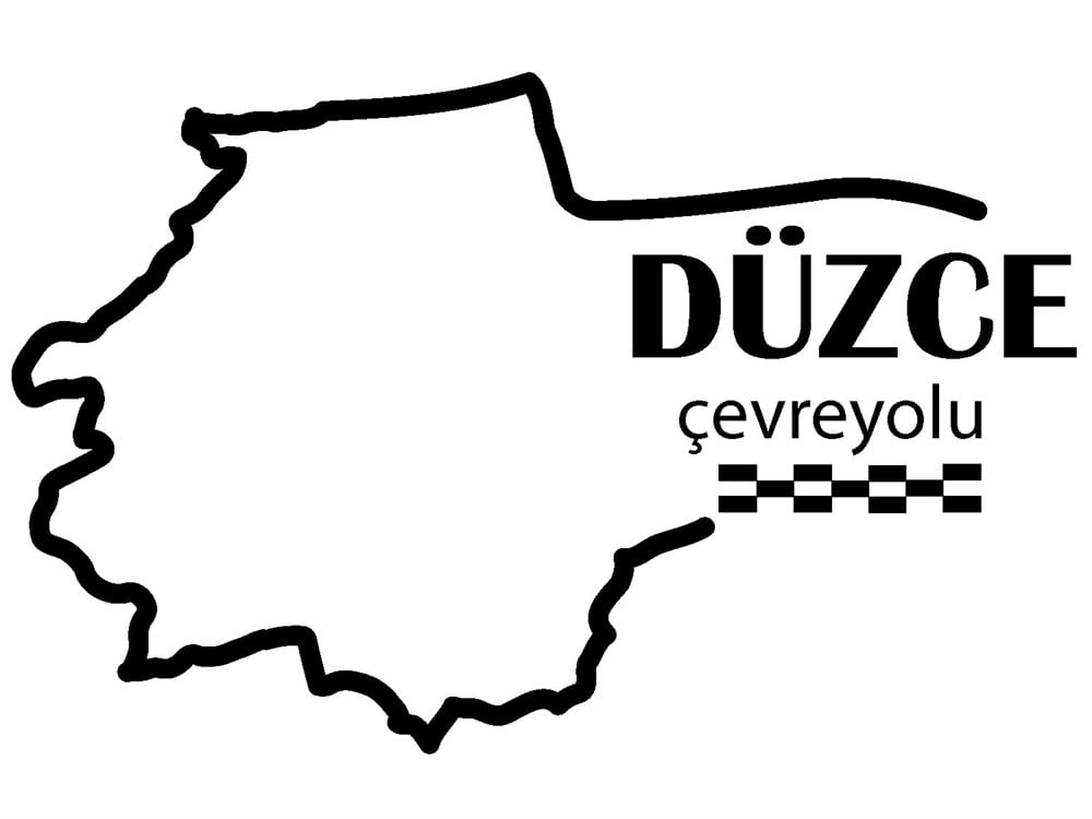 Düzce Çevreyolu Sticker - Ücretsiz Kargo 