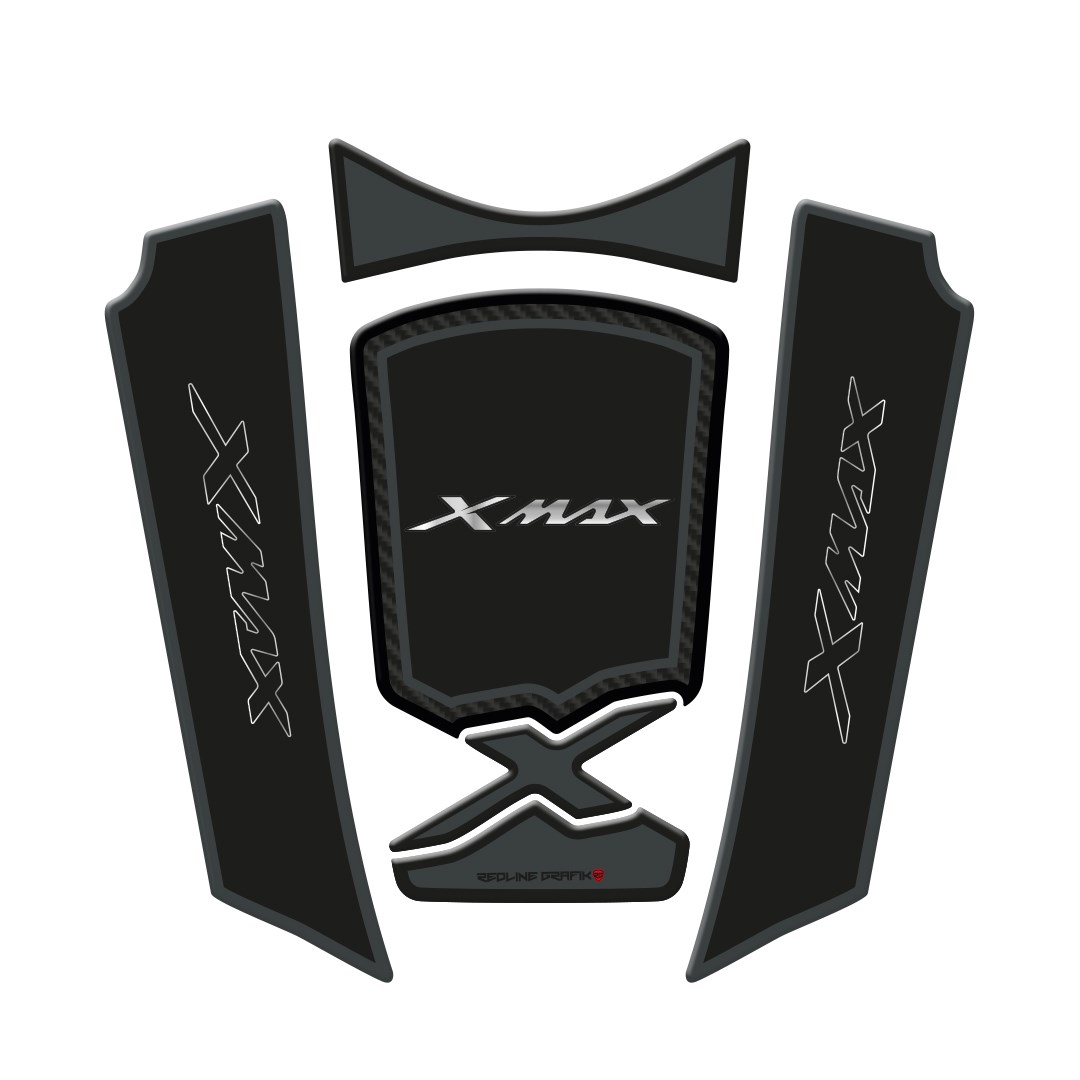 Xmax 2023-2026 Uyumlu Siyah Gri Tank Pad