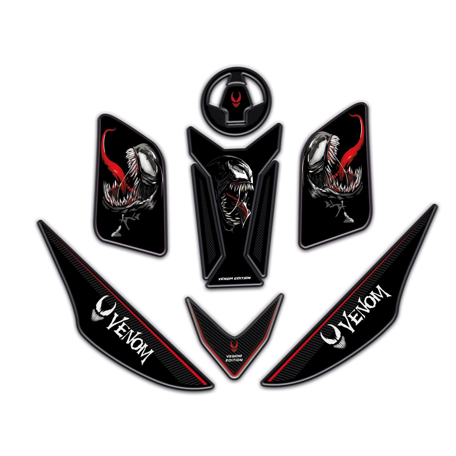 Mondial Drift L Full Venom Edition Tank Pad Set Full Redlinegrafik