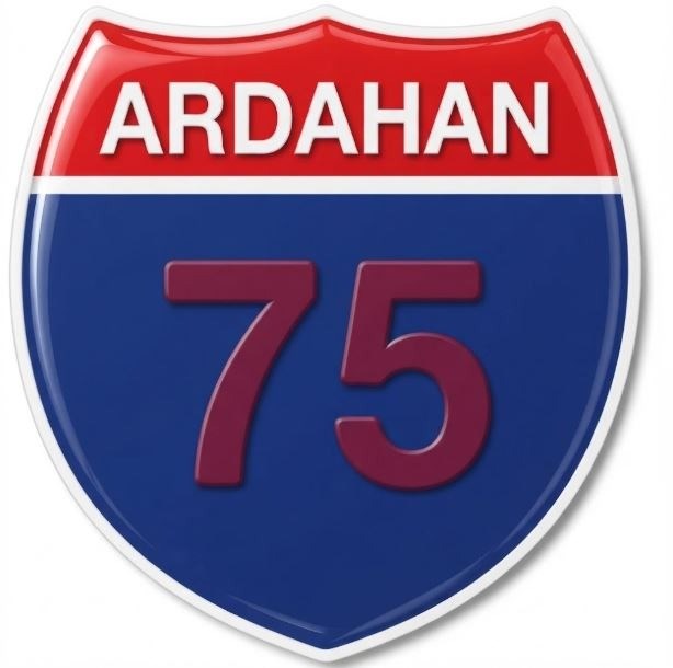 Redlinegrafik Ardahan 75plaka Kodlu 3D Kabartmalı Araç 1 Adet Sticker Etiket bordo mavi Renk