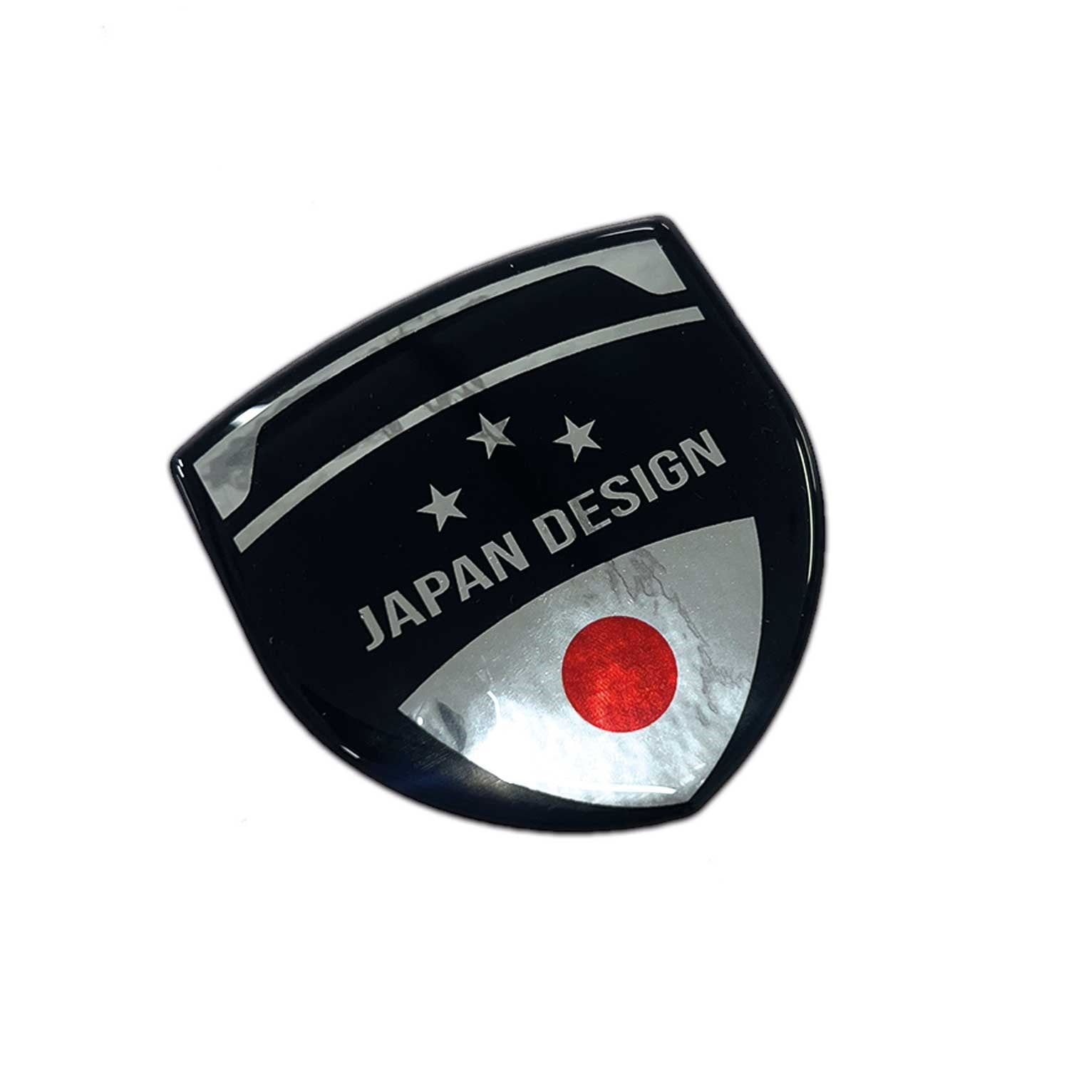 Redlinegrafik Japan Design Yazılı Japonya Bayraklı 3D Gümüş Arma Sticker