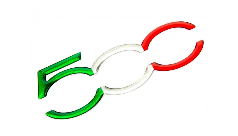 Fiat 500 3D Sticker 2 Adet