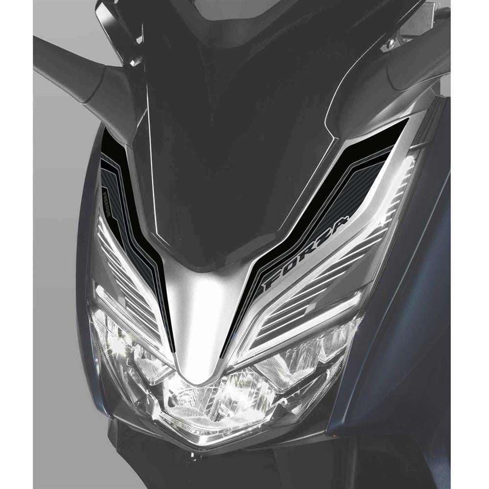 Forza 250 2018-2023 Far Kaşı Pad Sticker Set Karbon