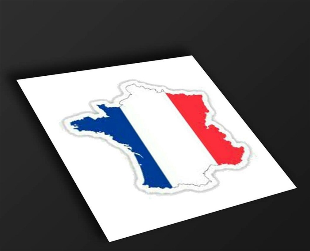 Fransa Bayrağı Sticker