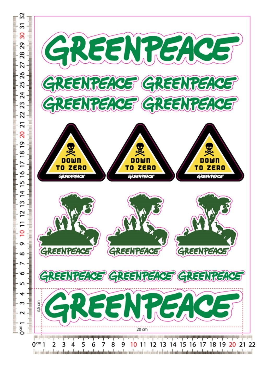 Greenpeace Sticker Set 