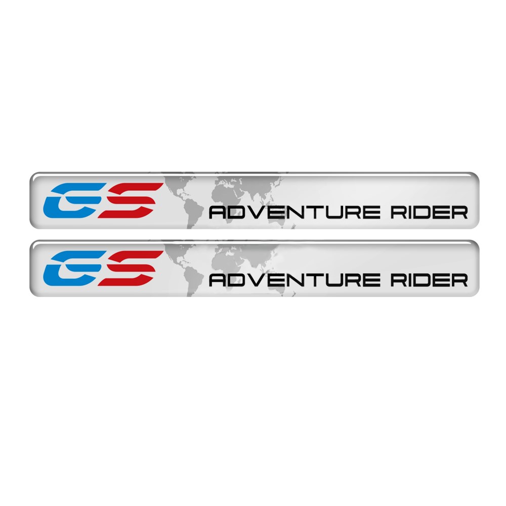 Gs Adventure Rıder 3D Sticker Beyaz