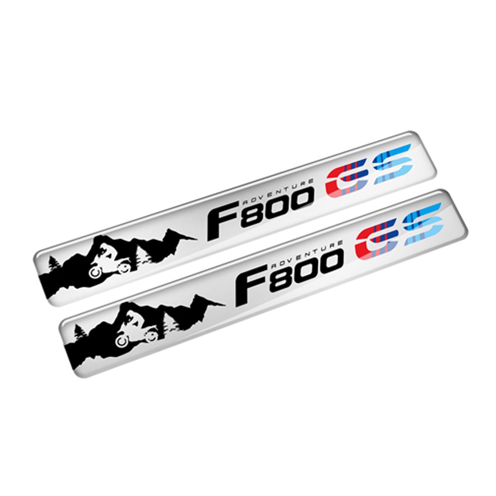 Gs F800 Adventure 3D Sticker Beyaz