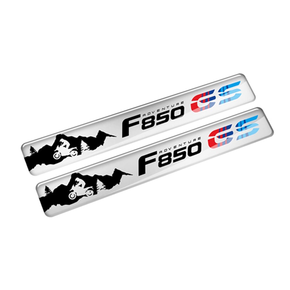 Gs F850 Adventure 3D Sticker Beyaz