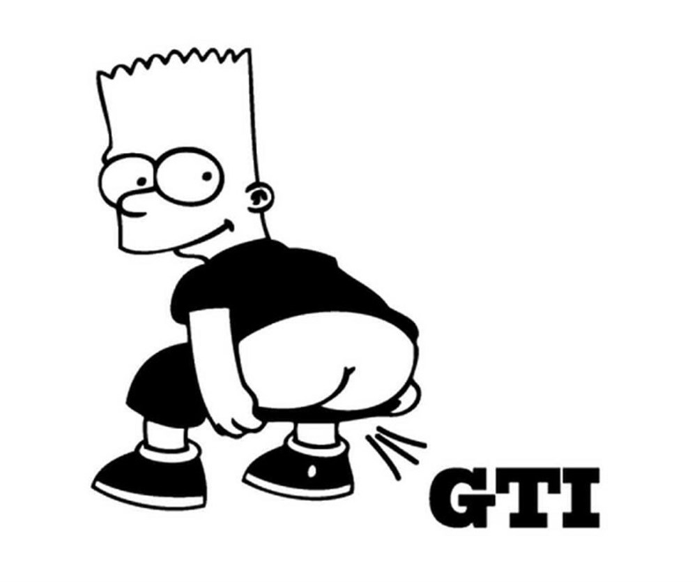 GTİ Simpsons Sticker