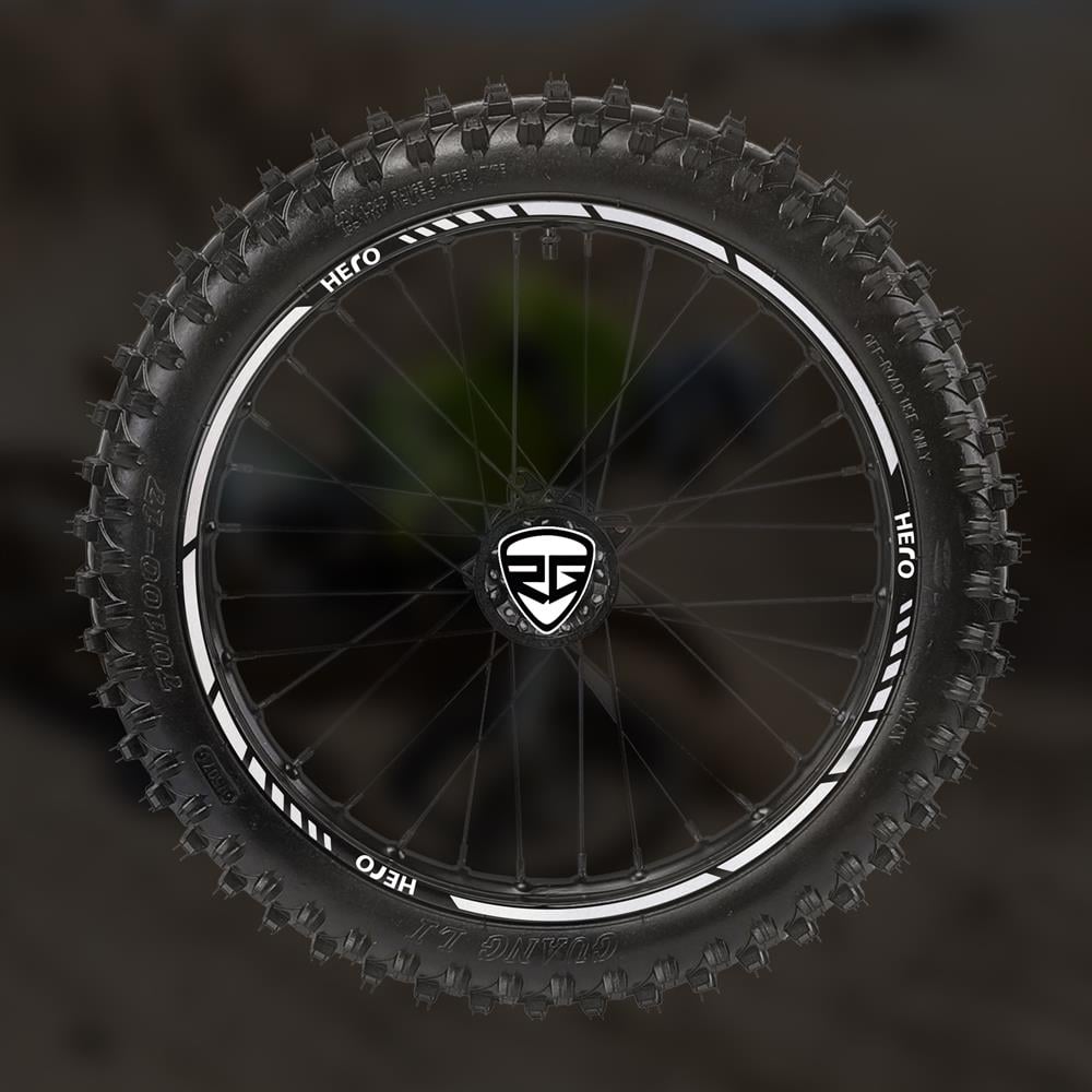 Hero X pulse 200 - 200 T- 4V Reflektif Gümüş Beyaz jant şerit
