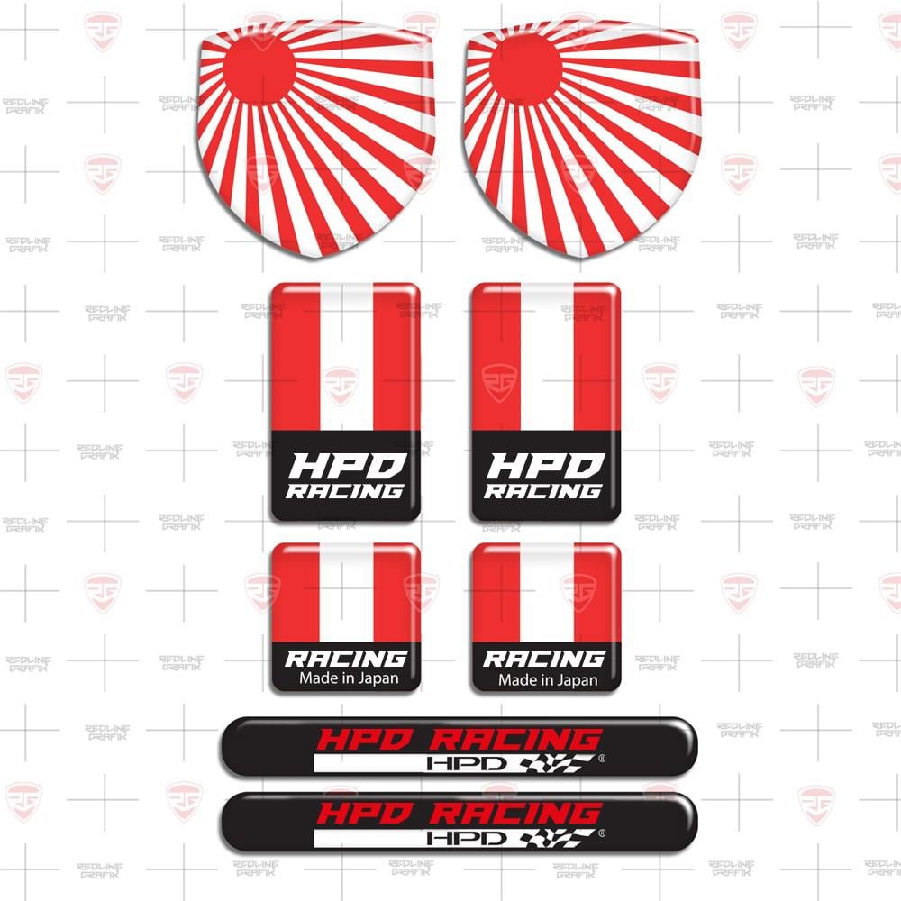 Honda 8 parça 3D Damla Sticker Set 