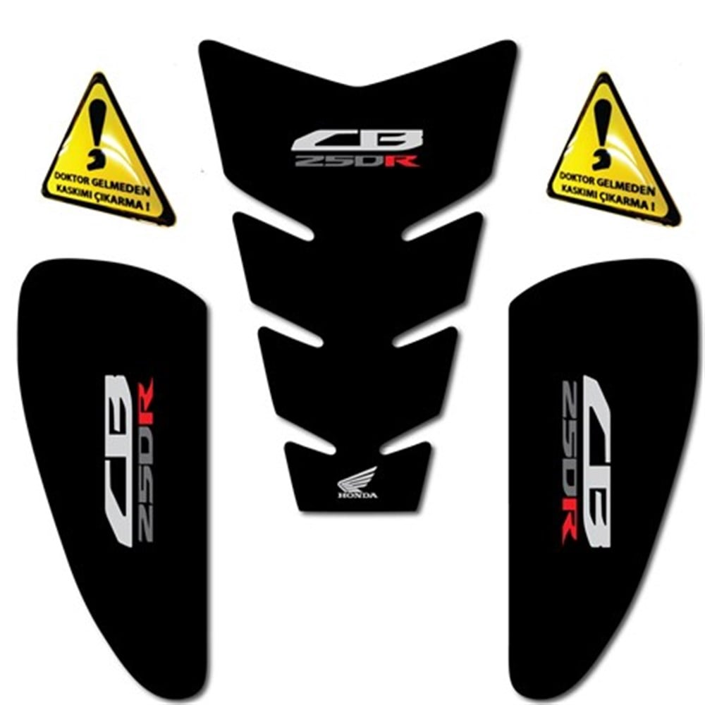 Honda CB250R Black Edition Tank Pad & Yan Pad Seti