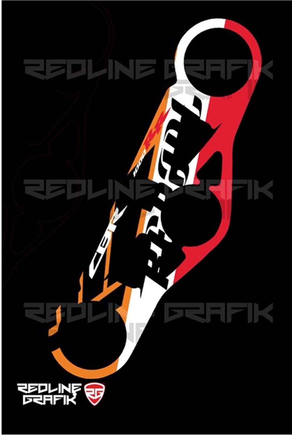 Honda Cbr 1000rr 2008-18 Repsol Gidon Pad Mesnet Pedi