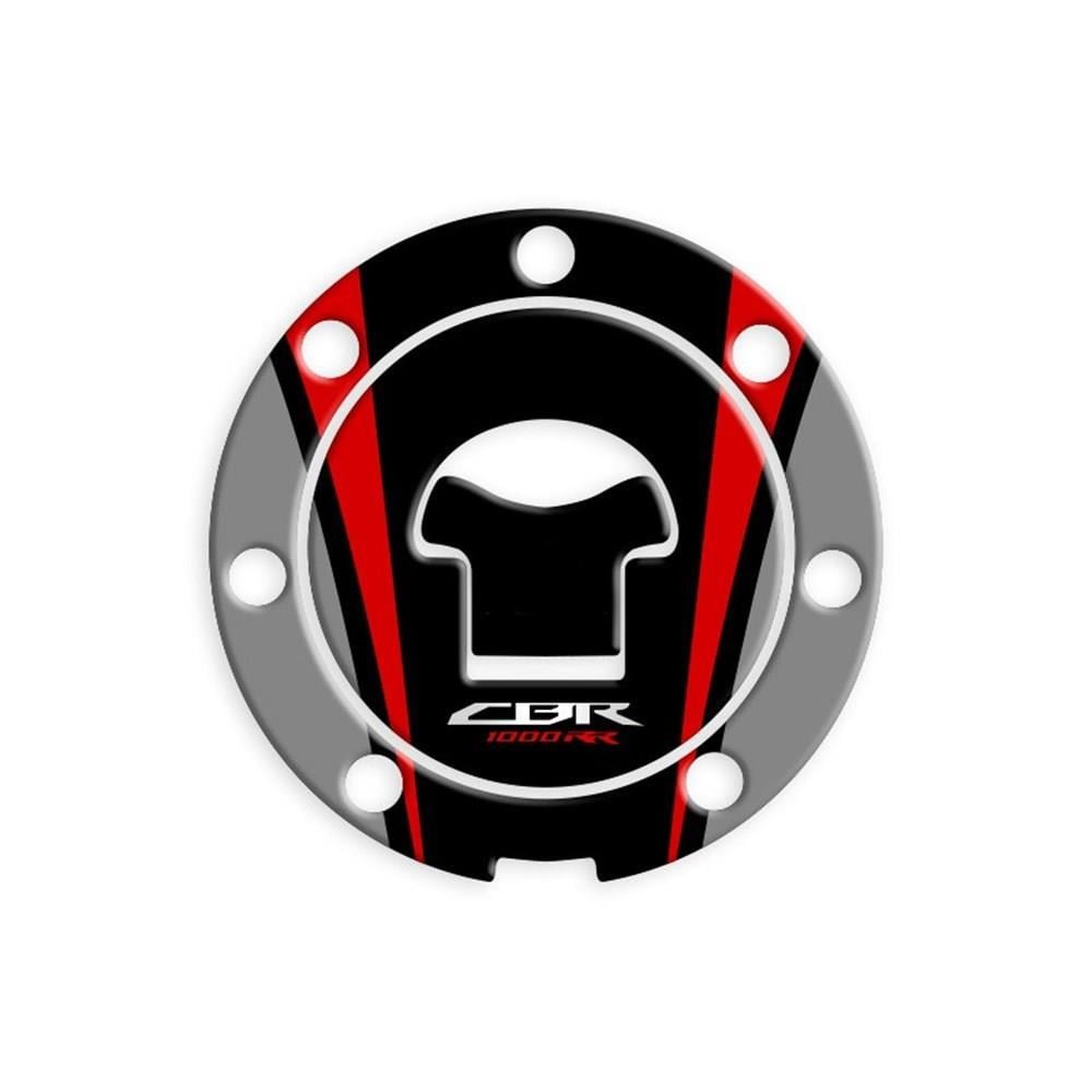 Honda CBR 1000rr Siyah Kırmızı Depo Kapağı Pad 2008-2013