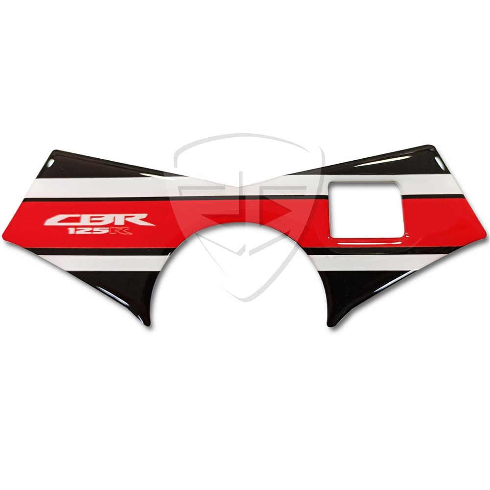 Honda CBR 125 Gidon(Mesnet) Pad Kırmızı-Beyaz-Siyah