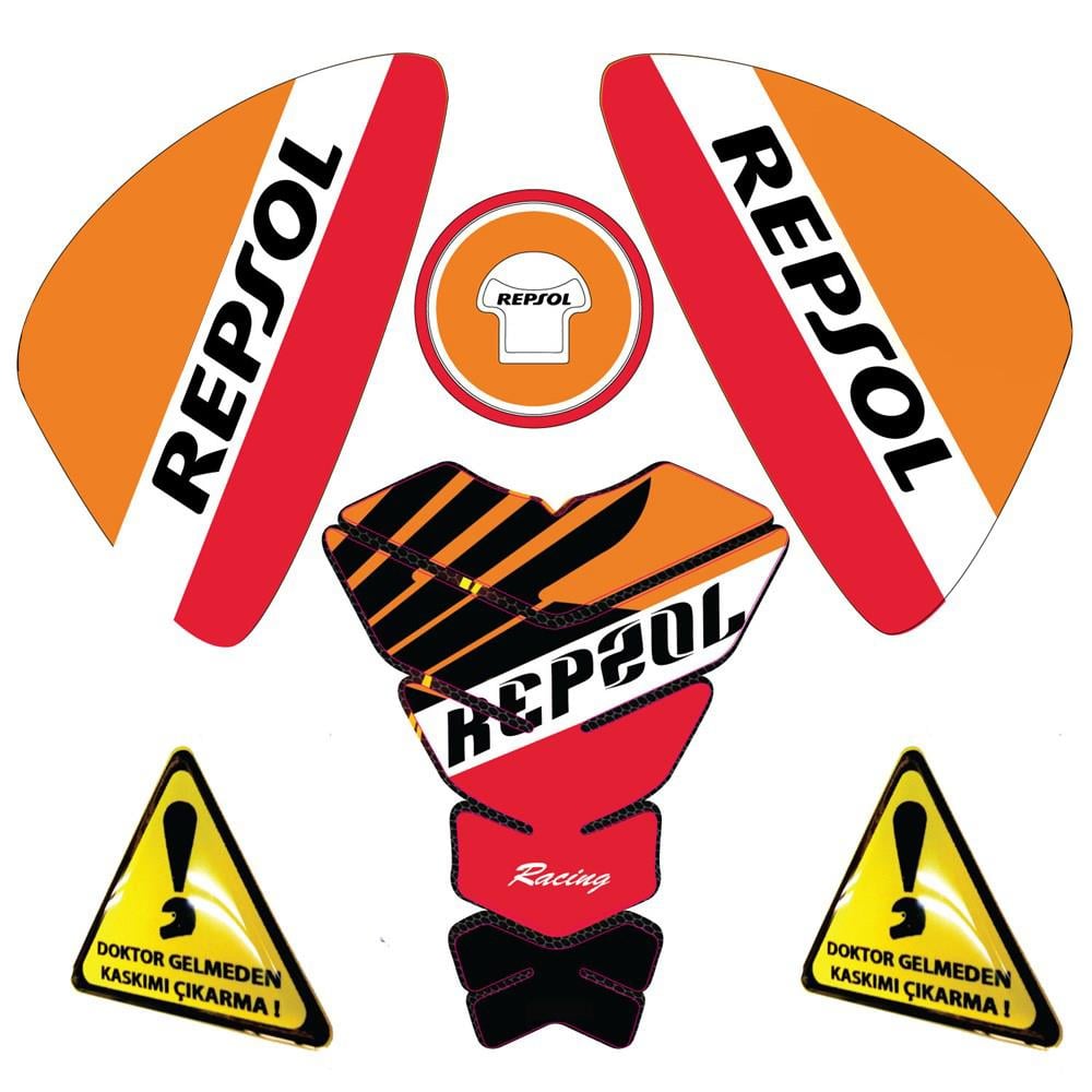 HONDA CBR 125/250 TANK PAD+YAN PAD+DEPO KAPAK PAD SET 