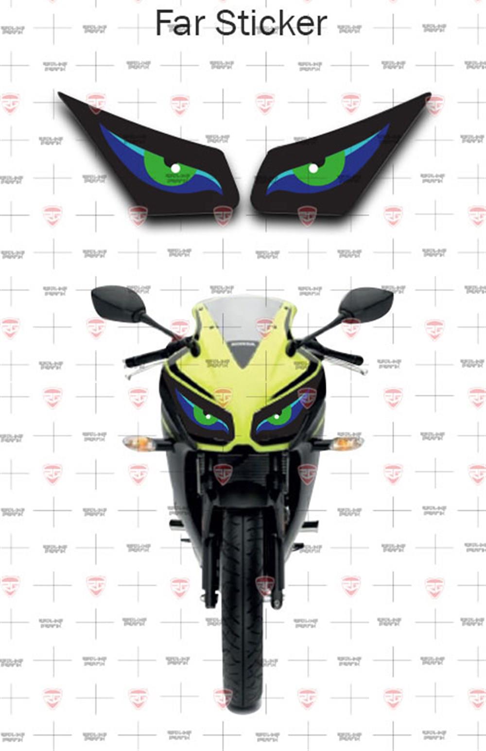 Honda CBR 250R Far Filesi Yeşil-Mavi Göz
