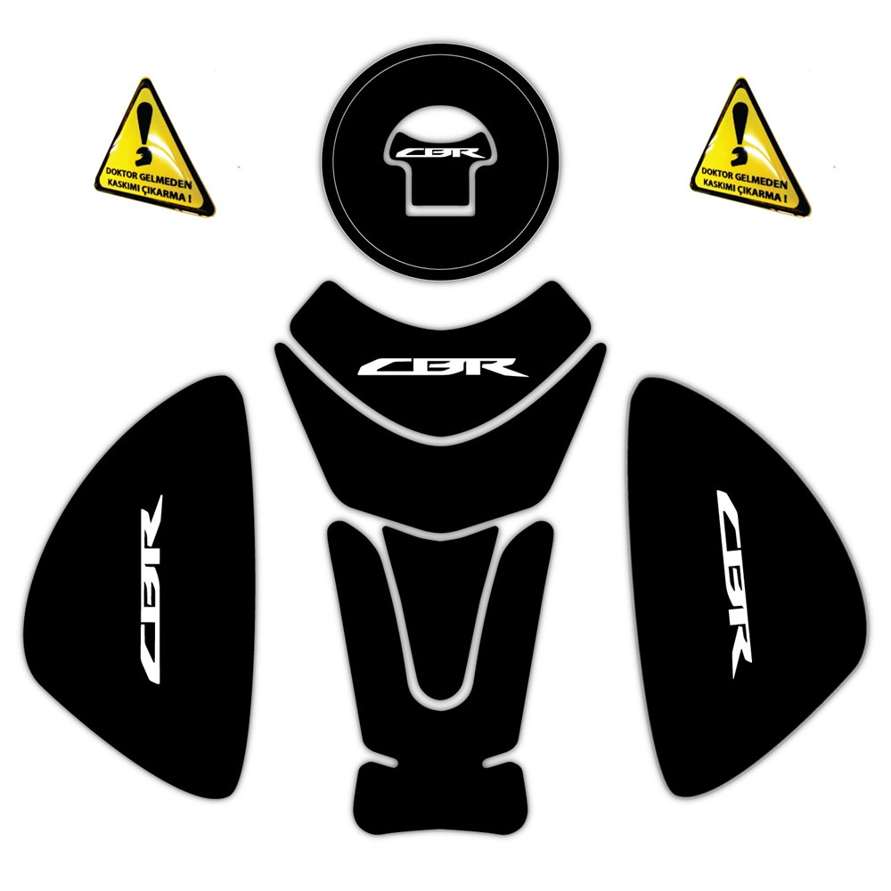 HONDA CBR 3LÜ SET CBR DEPO PAD YAN PAD TANK PAD SİYAH