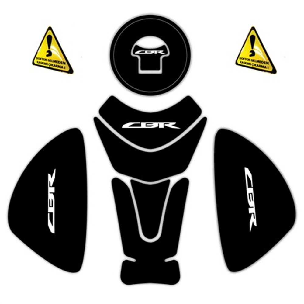 HONDA CBR 3LÜ SET CBR DEPO PAD YAN PAD TANK PAD SİYAH