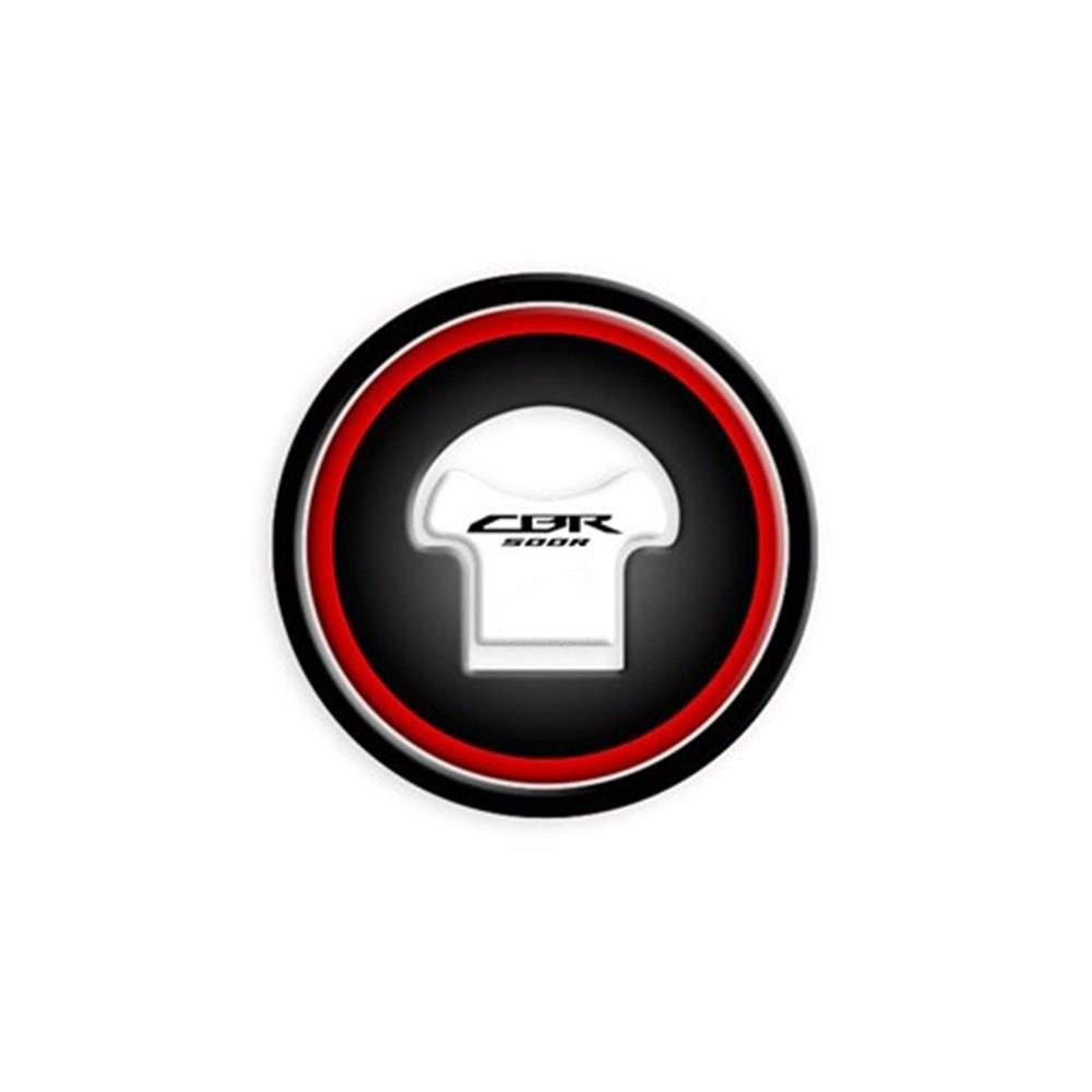 Honda CBR 500R Kırmızı Siyah Depo Kapağı Pad