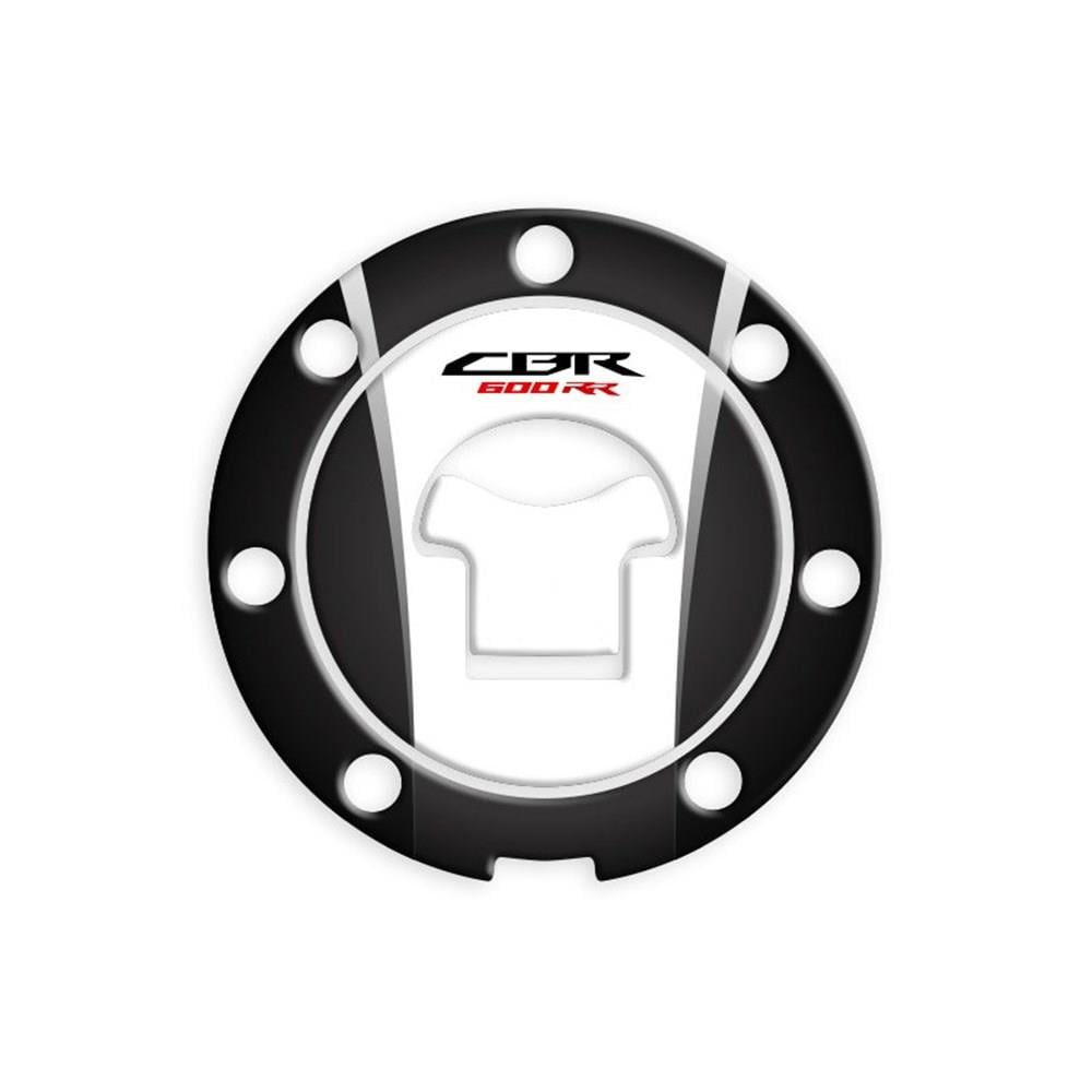 Honda CBR 600rr Siyah Beyaz Depo Kapağı Pad