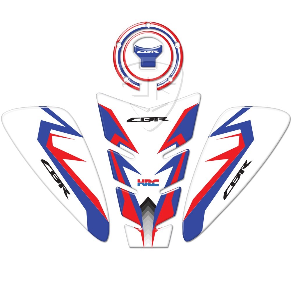 Honda CBR 650F 600RR 1000RR Tank Pad Set HRC