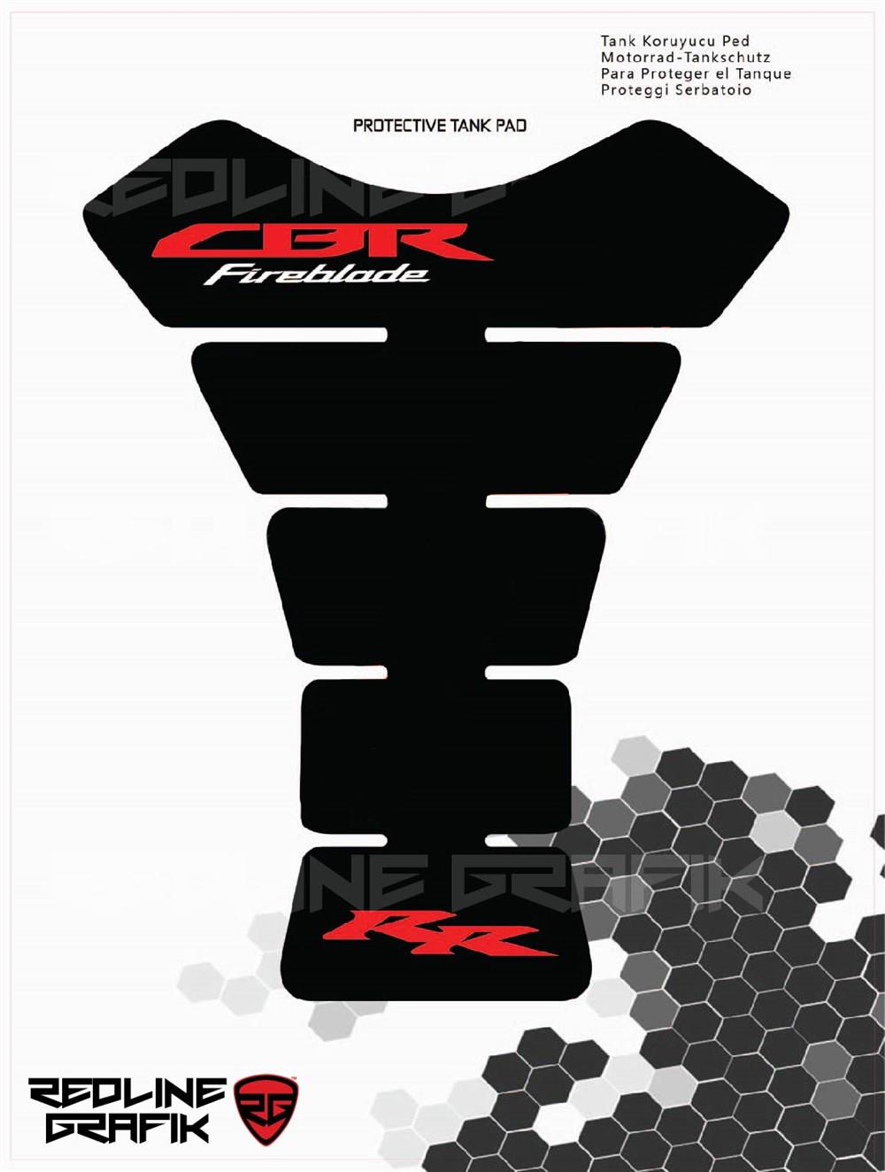 Honda CBR Freeblade Siyah Zemin Kırmızı Yazı Tank Pad 