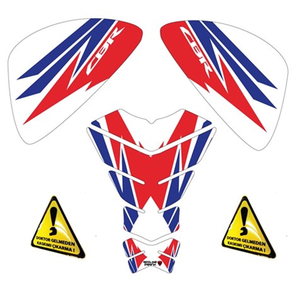 HONDA CBR HRC TANK PAD+YAN PAD SET Redline Grafik