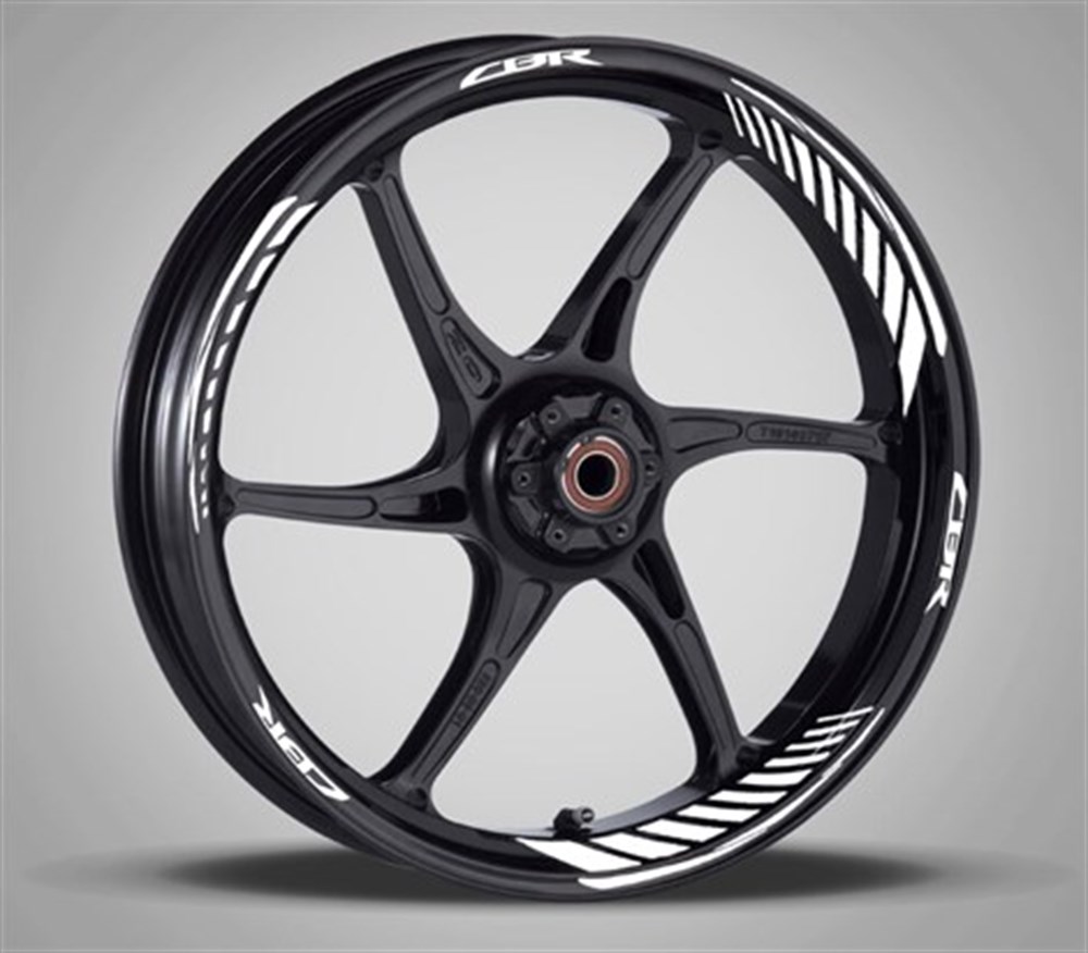 Honda Cbr Reflektörlü Beyaz Jant Şerit Takımı