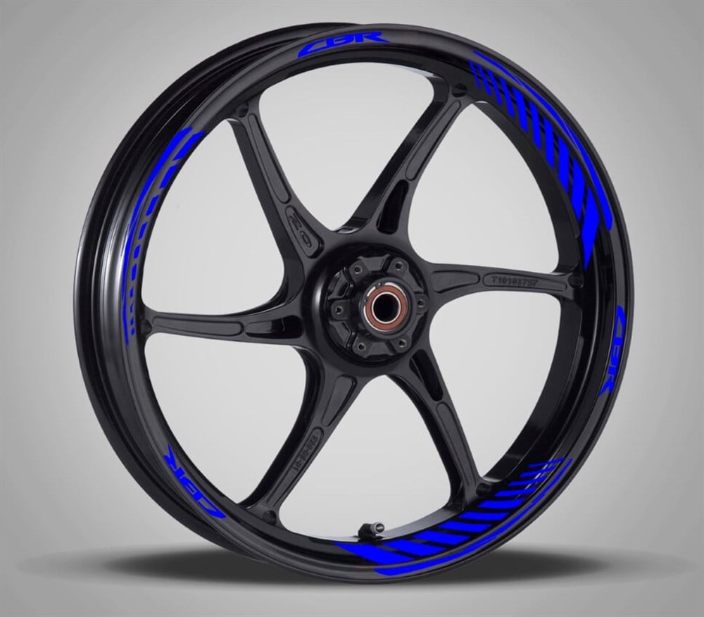 Honda Cbr Reflektörlü Mavi Jant Şerit Takımı