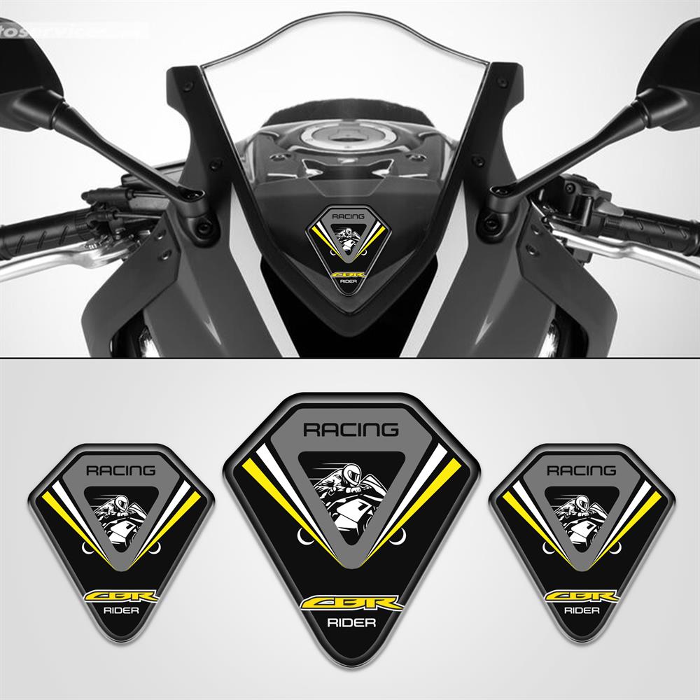 Honda CBR Üçlü Siyah Sarı 3D sticker cbr