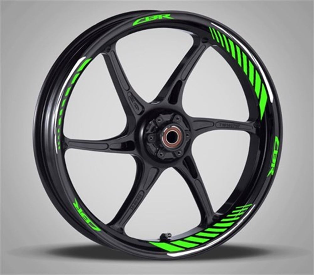 Honda Cbr Yeşil Beyaz Jant Şerit Takımı