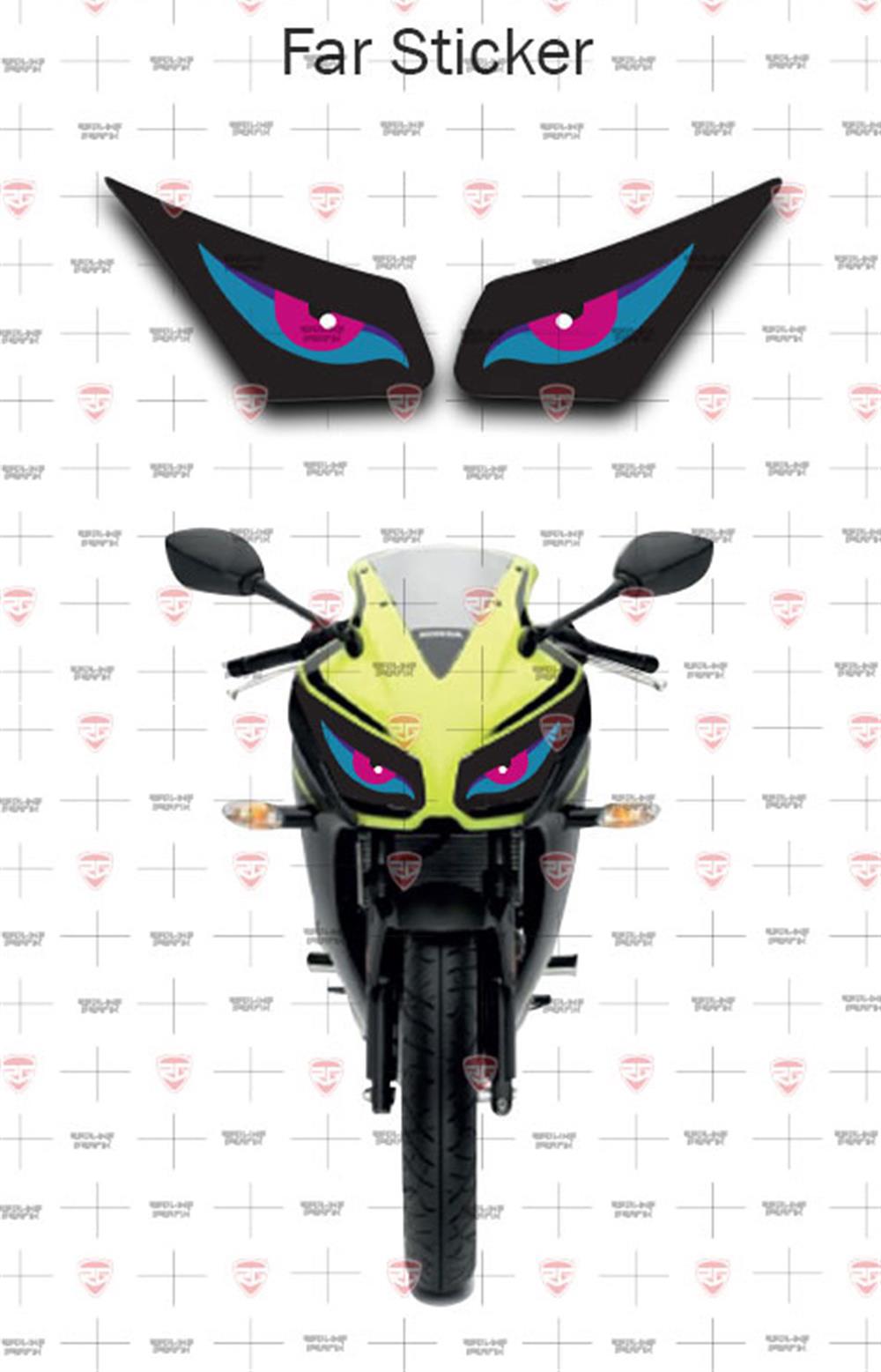 Honda CBR250R Far Filesi Pembe-Mavi Göz